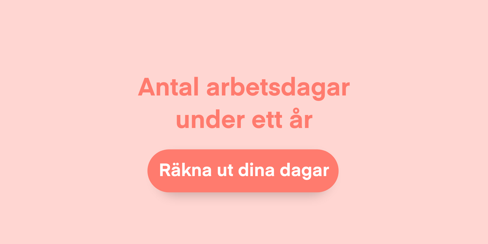 Hur många arbetsdagar jobbar man på ett år?