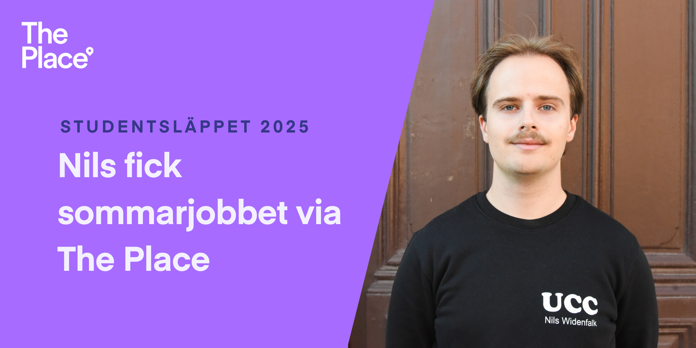 Nils fick sommarjobbet via Studentsläppet